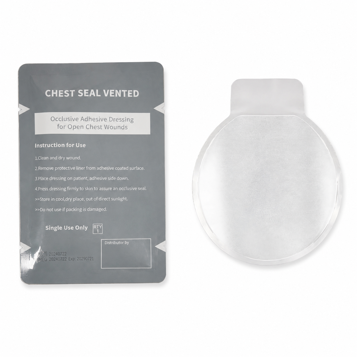 Chest Seal for Tactical and Pre-Hospital First Aid