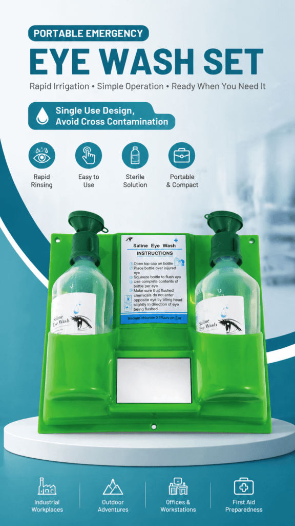 Portable Emergency Skin & Eye Wash Solution detail image
