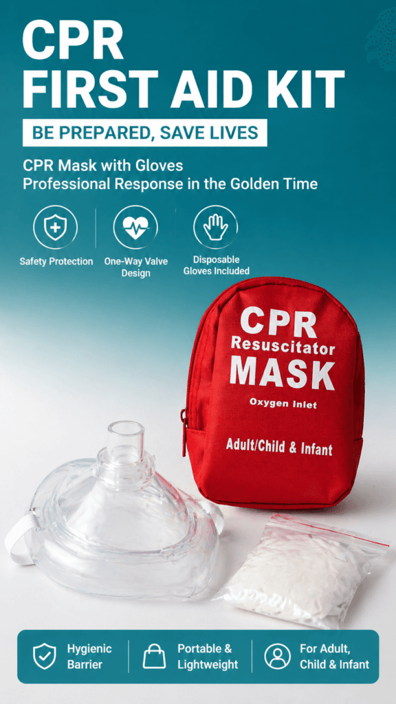 CPR Kit with Adult and Child Masks detail image