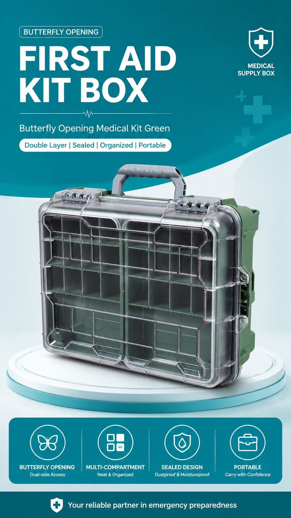 First Aid Box with Fold Tray detail image