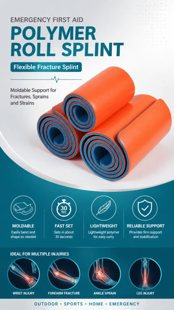 Polymer Roll Splint for Emergency Immobilization detail image