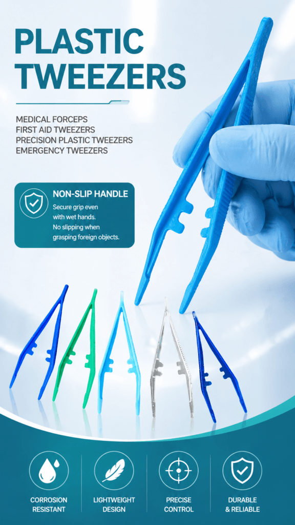 Plastic Tweezers for First Aid Kits detail image