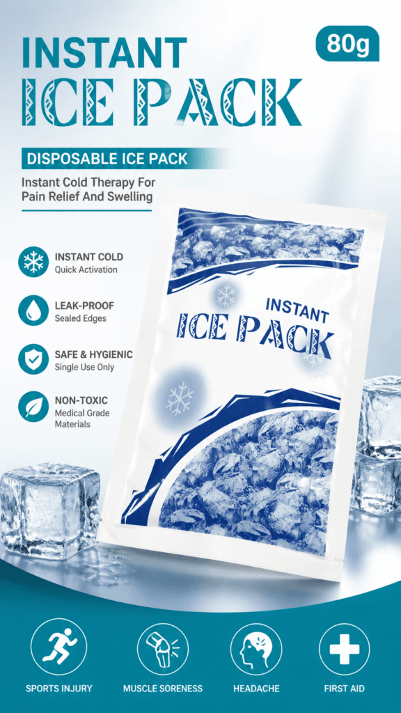 Disposable Instant Ice Pack for First Aid and Emergency Cooling detail image