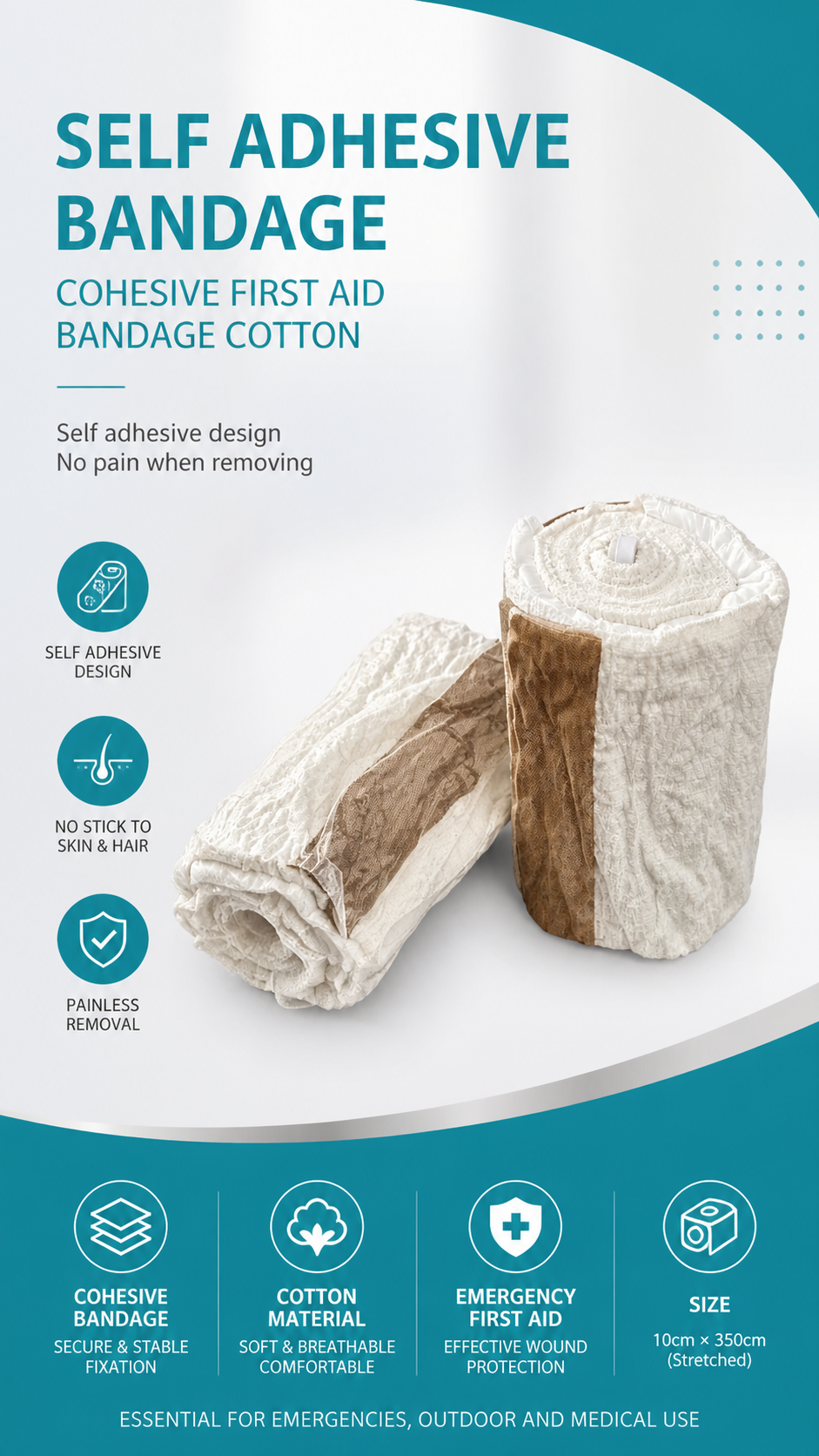 Self-Adhesive Emergency Bandage detail image