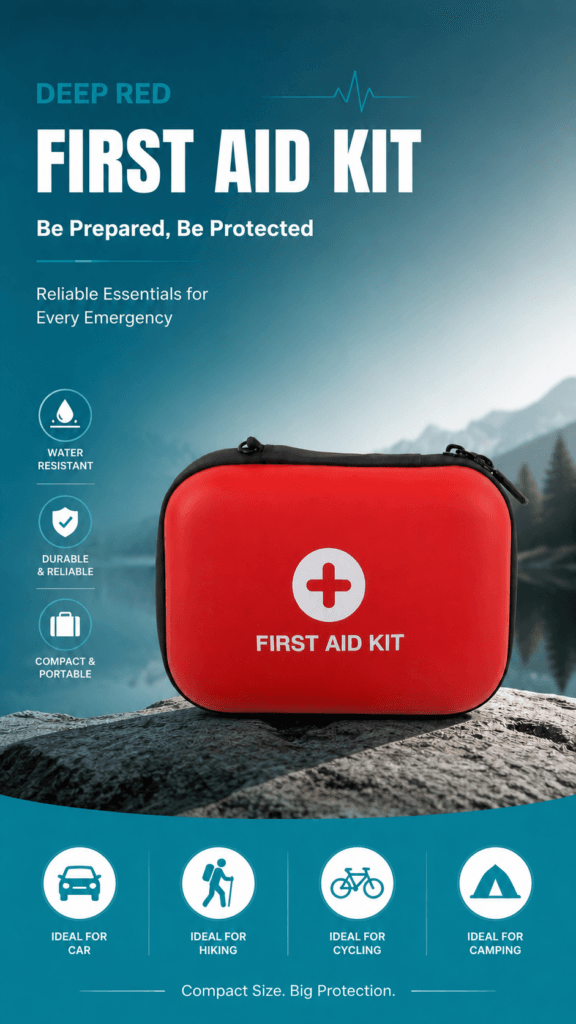 Compact Hard Shell First Aid Kit-EVA PU Material detail image