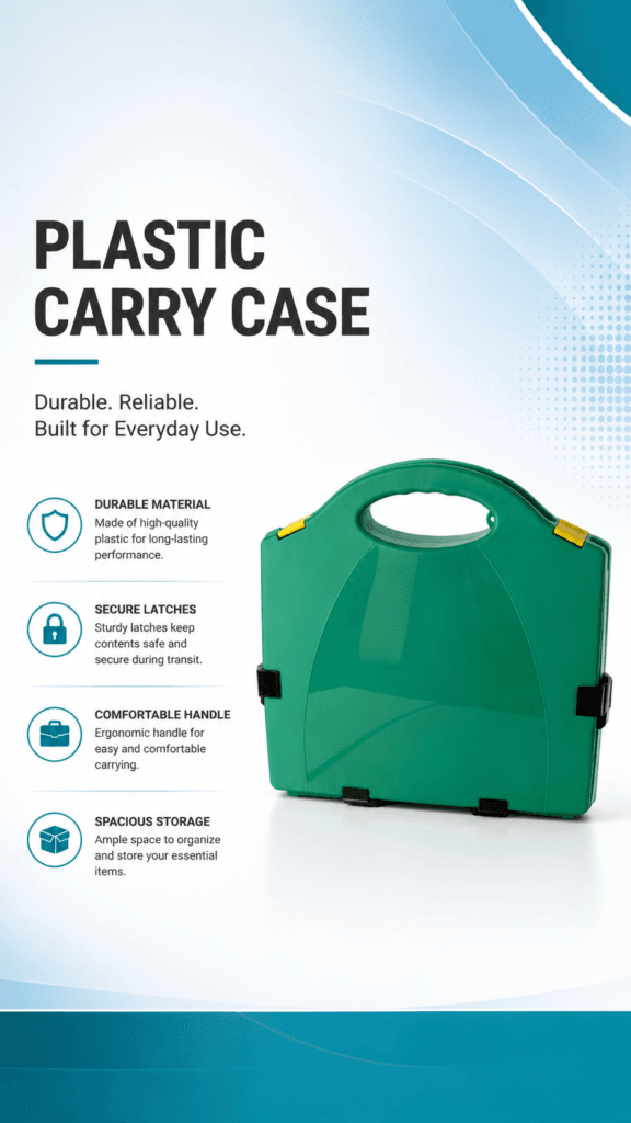 Wall-mounted First Aid Kit-Curved Handle-PP Material detail image
