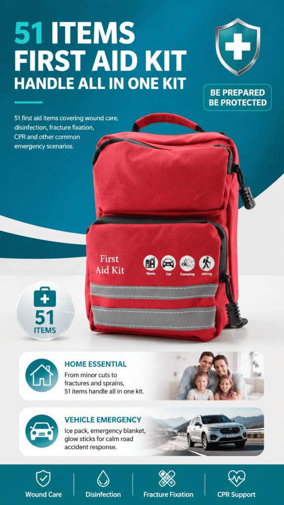 Multi-Compartment First Aid Kit Bag detail image