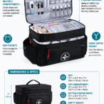 Extra-Large Double-Layer First Aid kit Bag with Shoulder Strap detail image