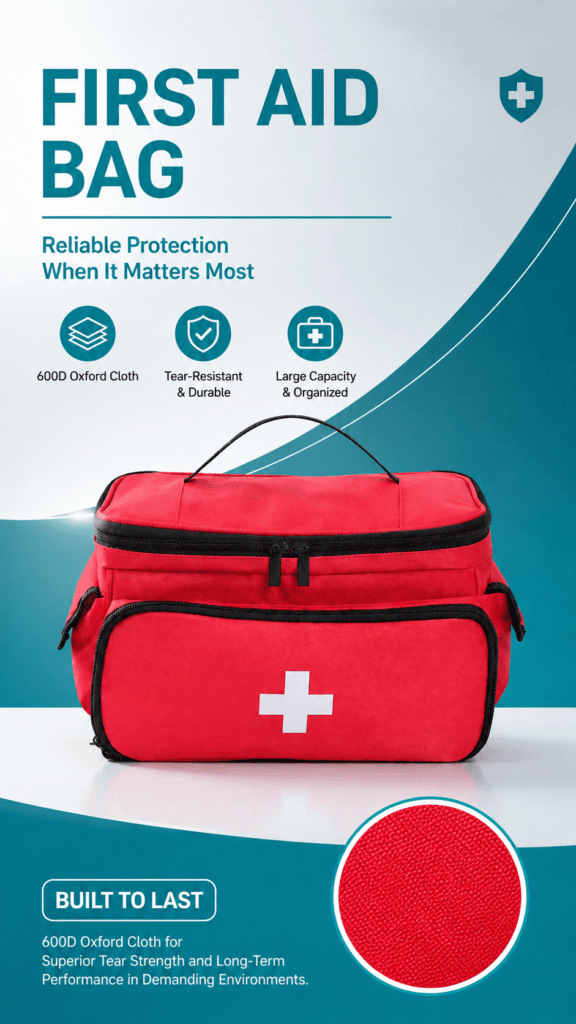 Double-Layer First Aid Kit Bag (Without Shoulder Strap) detail image