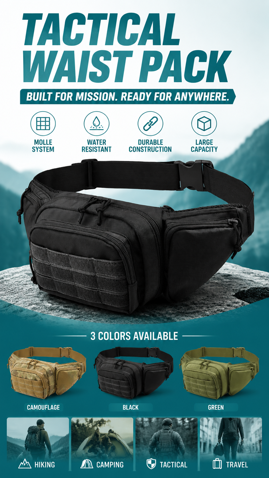 Tactical Waist Bag detail image