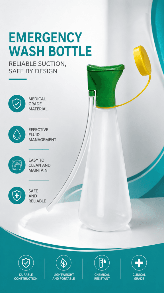 Portable Handheld Emergency Eye & Skin Wash Bottle detail image