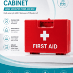Wall-mounted first aid kit detail image