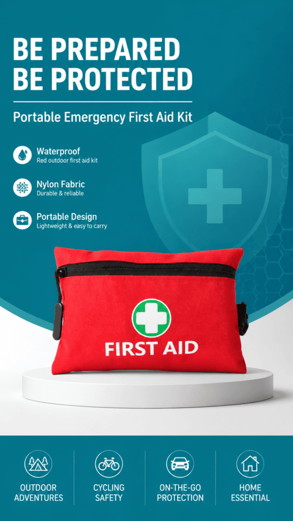 Portable First Aid Cloth Kit detail image