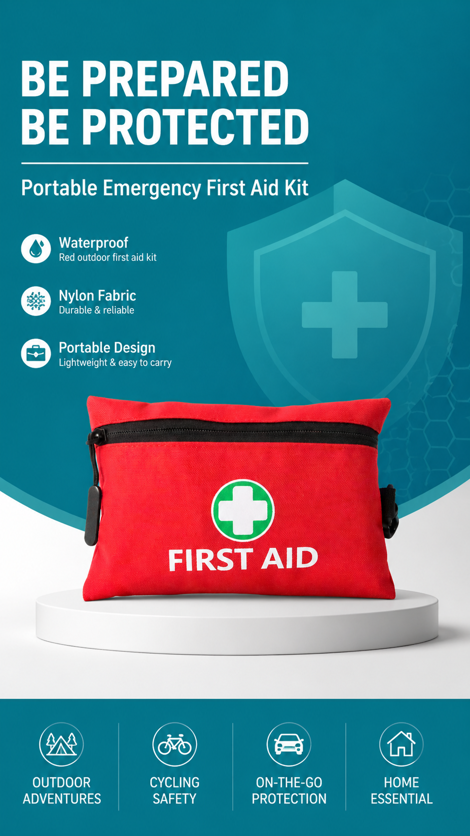 Portable First Aid Cloth Kit detail image
