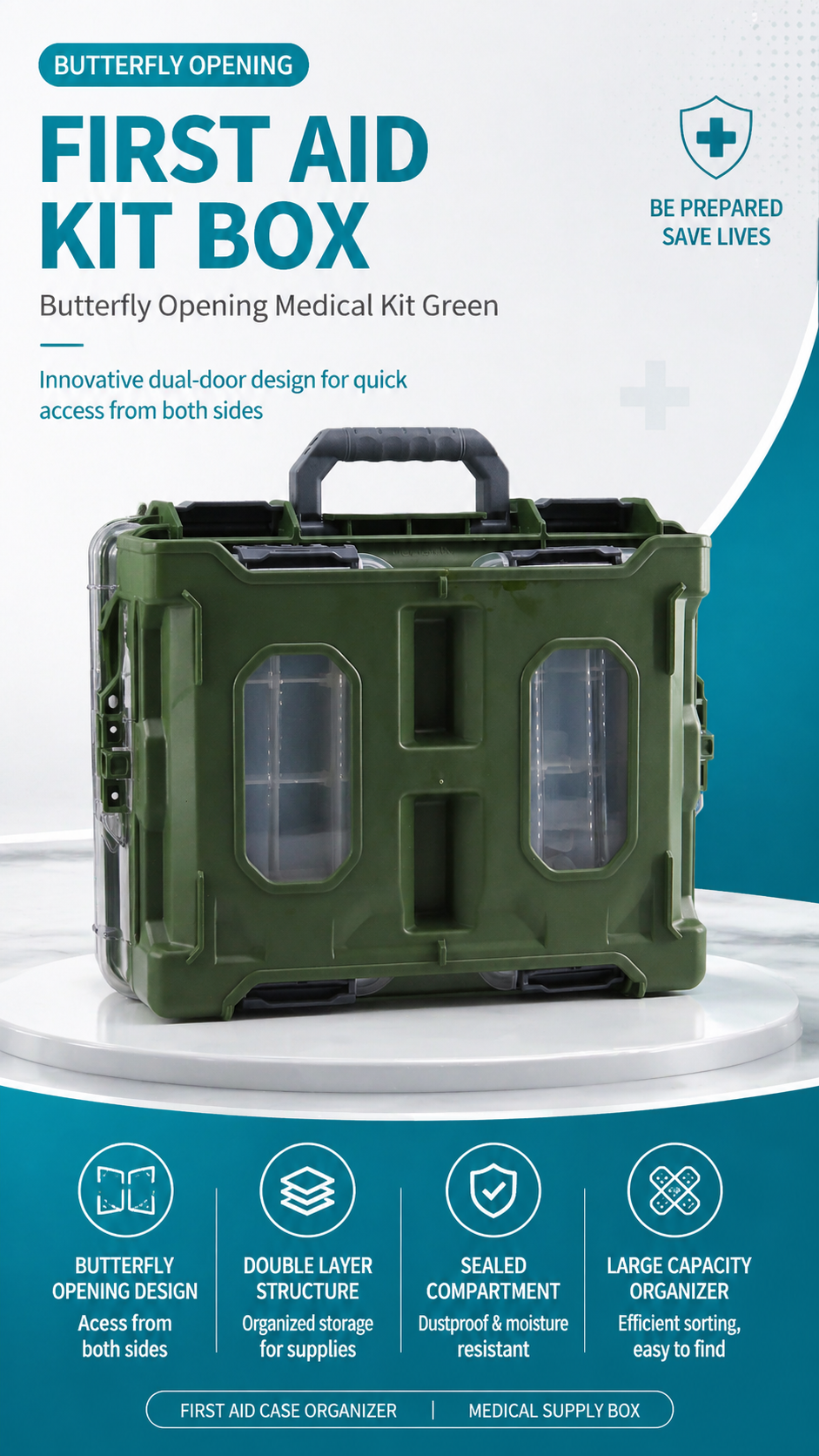 First Aid Box with Fold Tray detail image