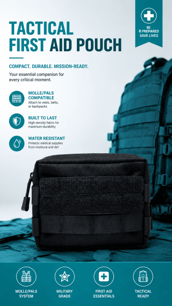 MOLLE Tactical Portable Square Bag detail image