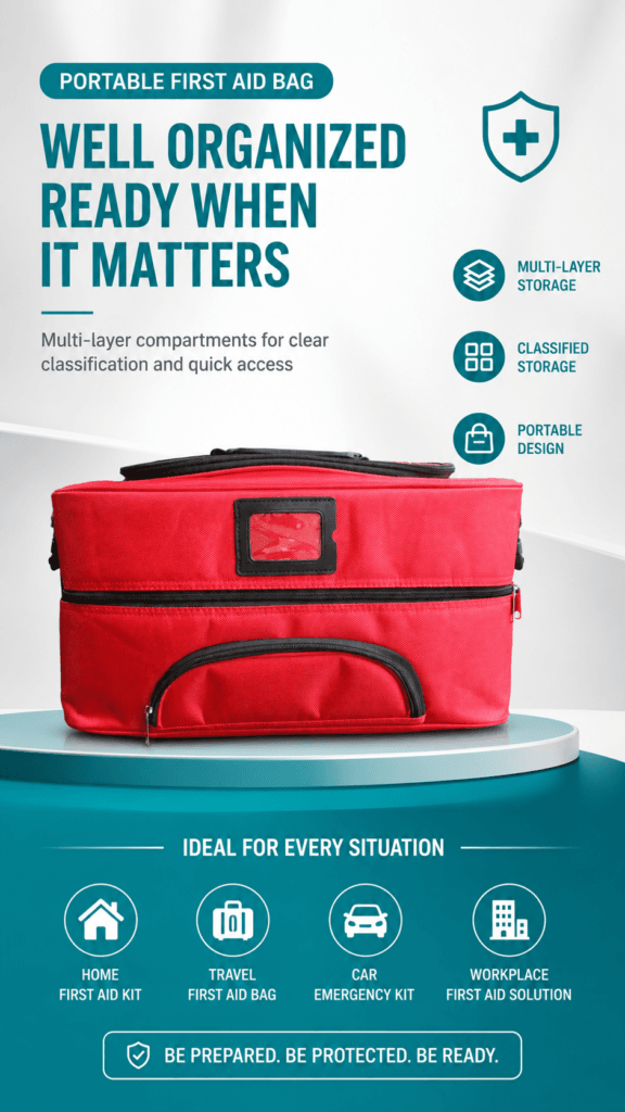 Combination Triple-folding First Aid Kit Box detail image