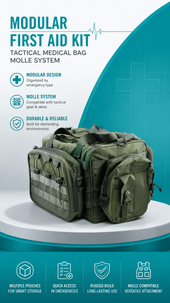 MOLLE Tactical Military First Aid Kit Bag detail image