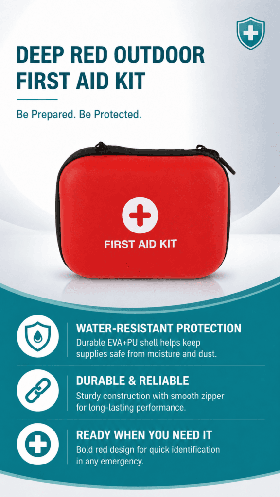 Compact Hard Shell First Aid Kit-EVA PU Material detail image