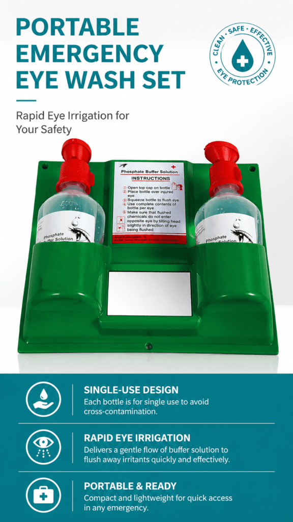Portable Emergency Skin & Eye Wash Solution detail image