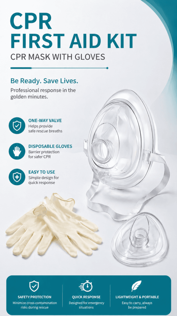 CPR Kit with Adult and Child Masks detail image