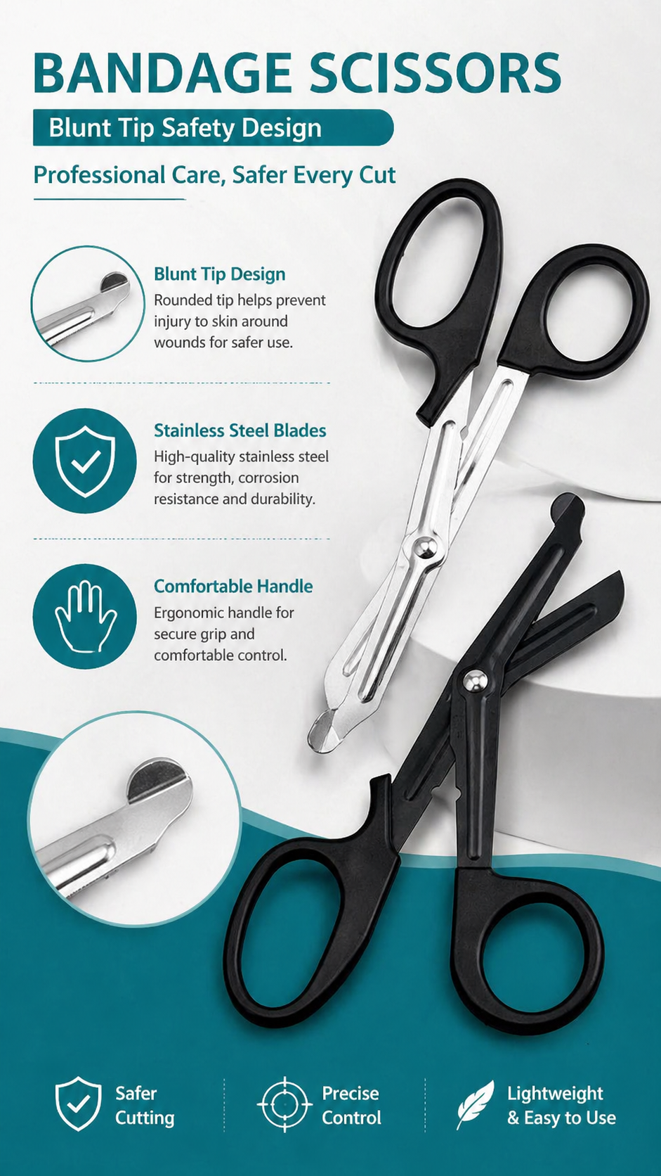 Gauze Scissors for First Aid Kits detail image