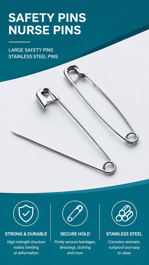 Safety Pins for First Aid Kits detail image