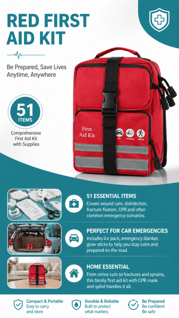 Multi-Compartment First Aid Kit Bag detail image
