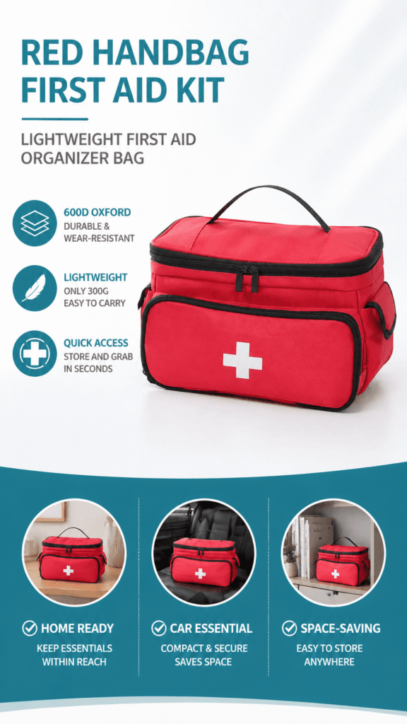 Double-Layer First Aid Kit Bag (Without Shoulder Strap) detail image