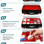 Double-sided Transparent First Aid Kit- Curved Handle detail image