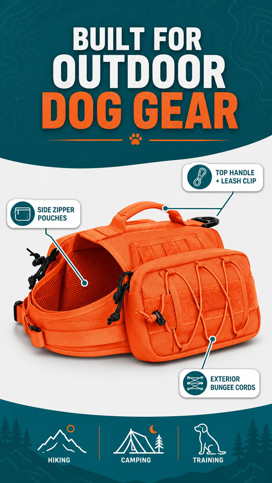Dog Tactical Backpack detail image