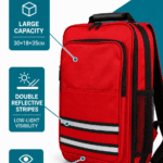 Double Reflective Stripe Backpack detail image