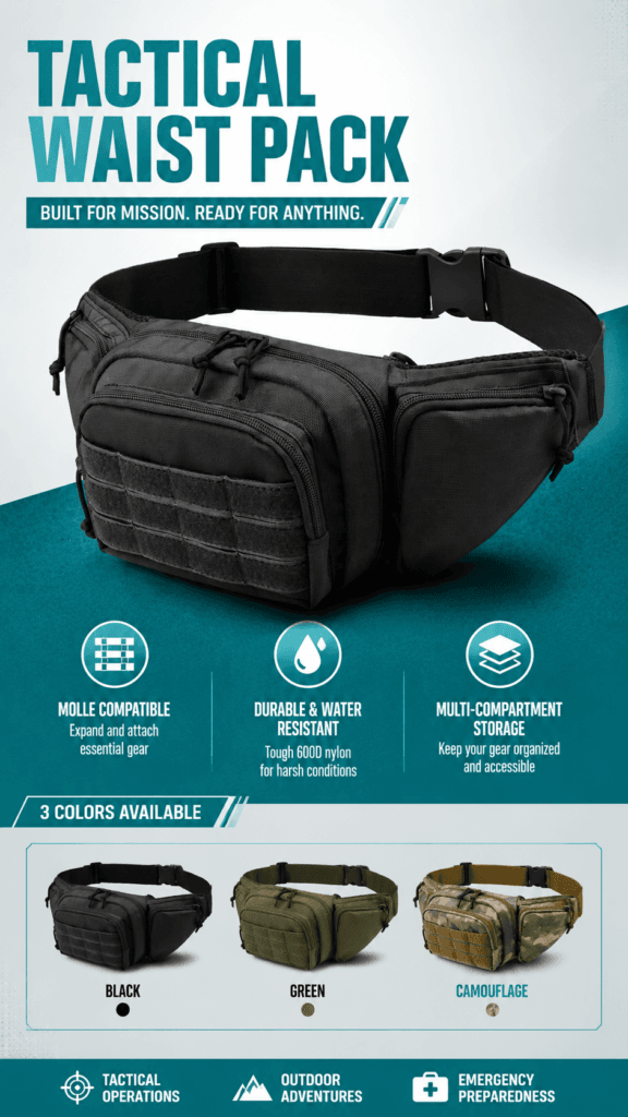 Tactical Waist Bag detail image