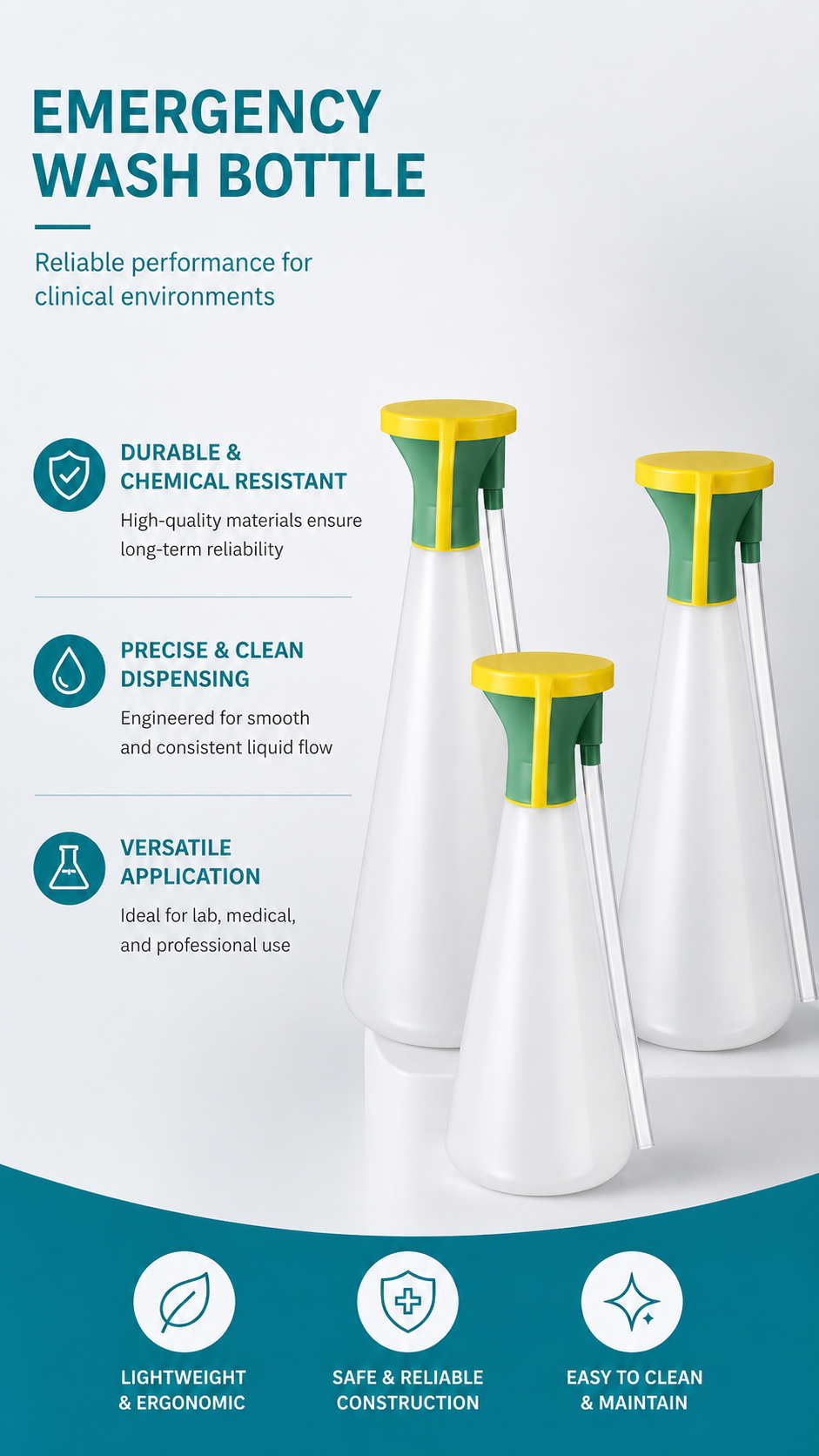 Portable Handheld Emergency Eye & Skin Wash Bottle detail image