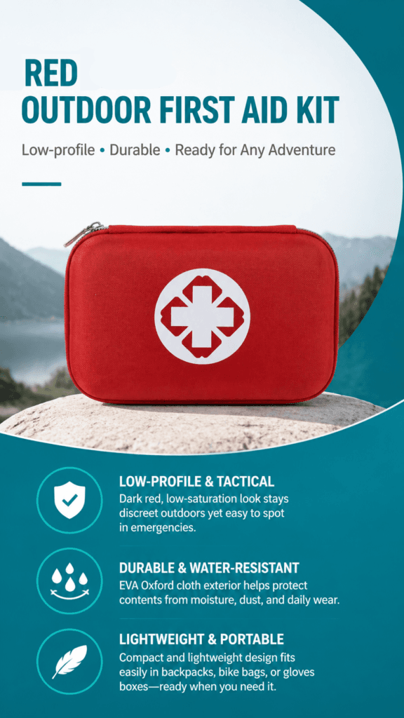 Compact Hard Shell First Aid Kit-EVA Nylon Material detail image