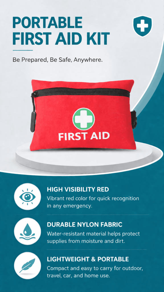 Portable First Aid Cloth Kit detail image