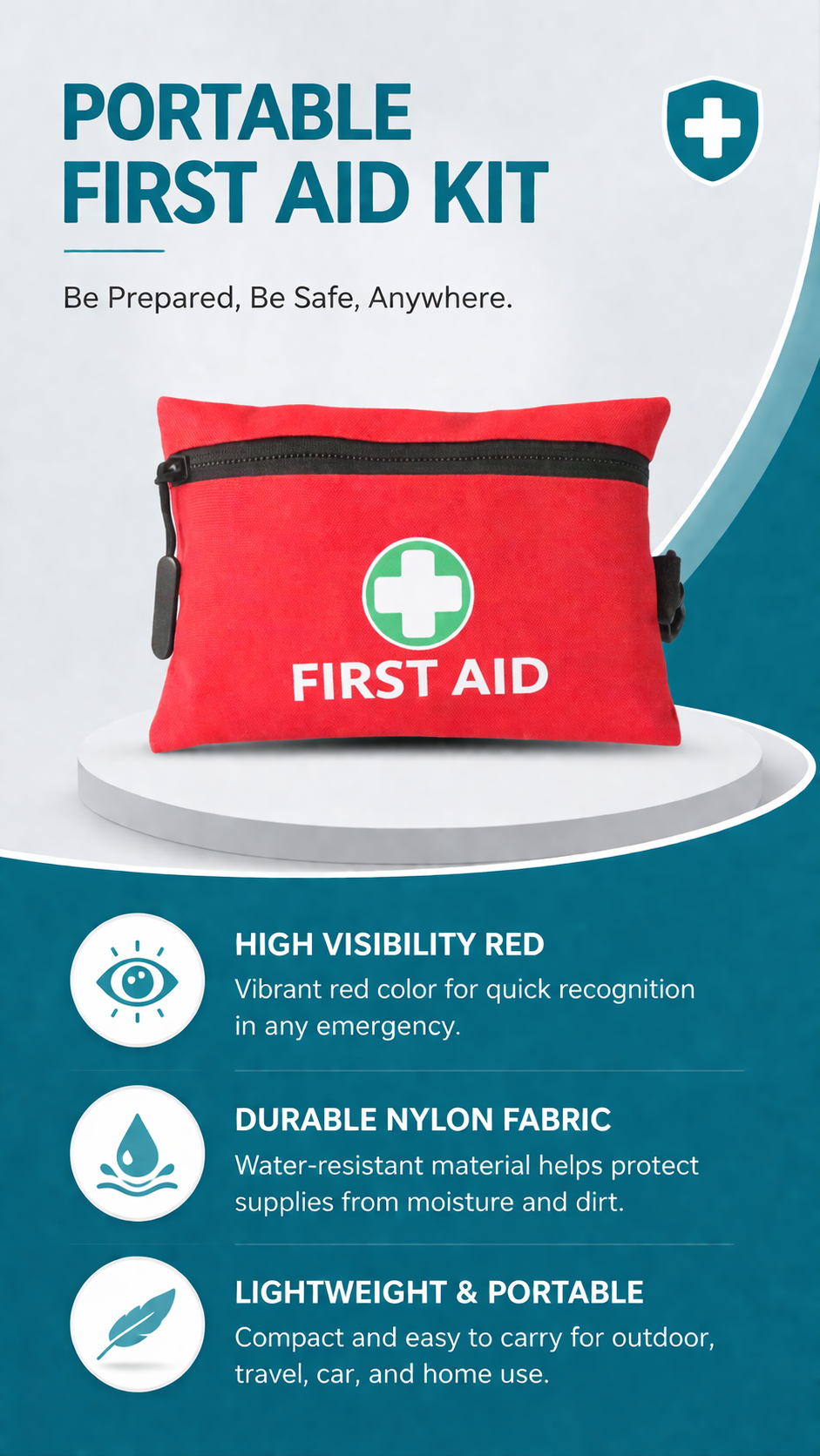 Portable First Aid Cloth Kit detail image