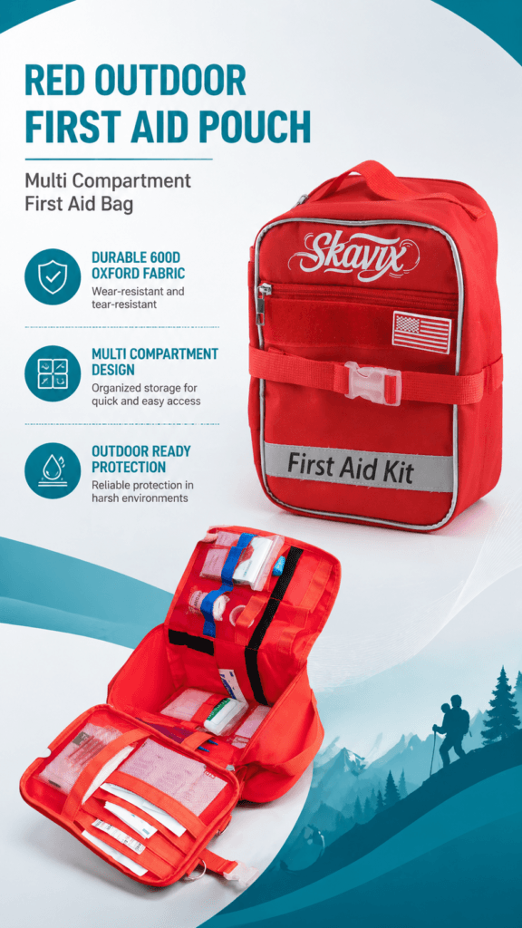 Multi-Compartment First Aid Bag with MOLLE detail image