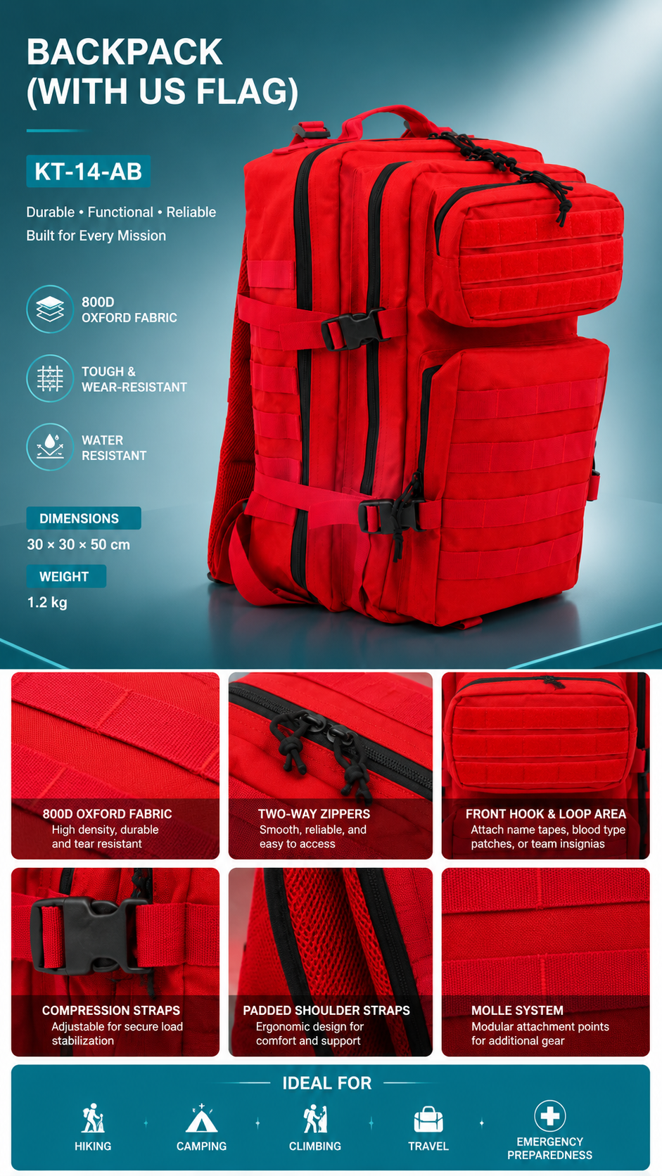 Tactical Backpack detail image