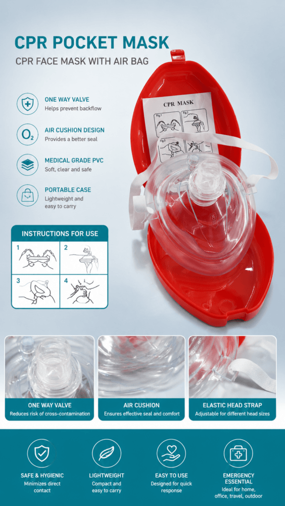 CPR Pocket Mask with Air Bag detail image