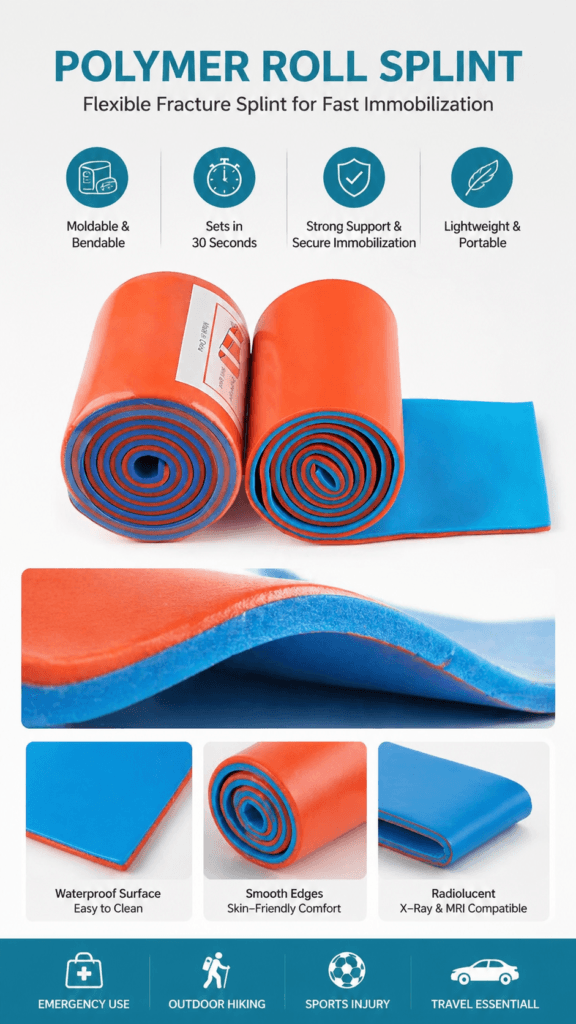 Polymer Roll Splint for Emergency Immobilization detail image