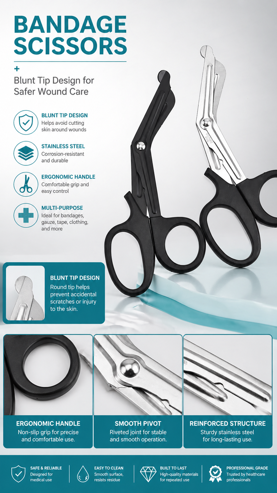 Gauze Scissors for First Aid Kits detail image