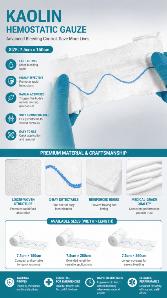 Kaolin Hemostatic Gauze detail image