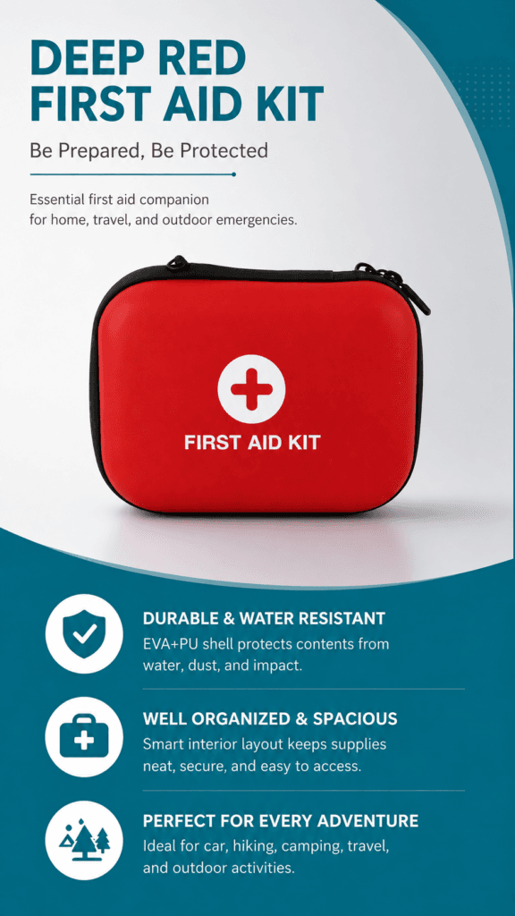 Compact Hard Shell First Aid Kit-EVA PU Material detail image