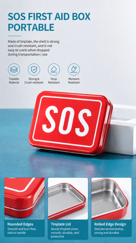 SOS Tin Box detail image