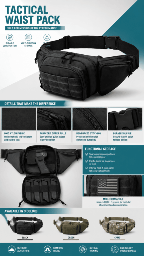 Tactical Waist Bag detail image