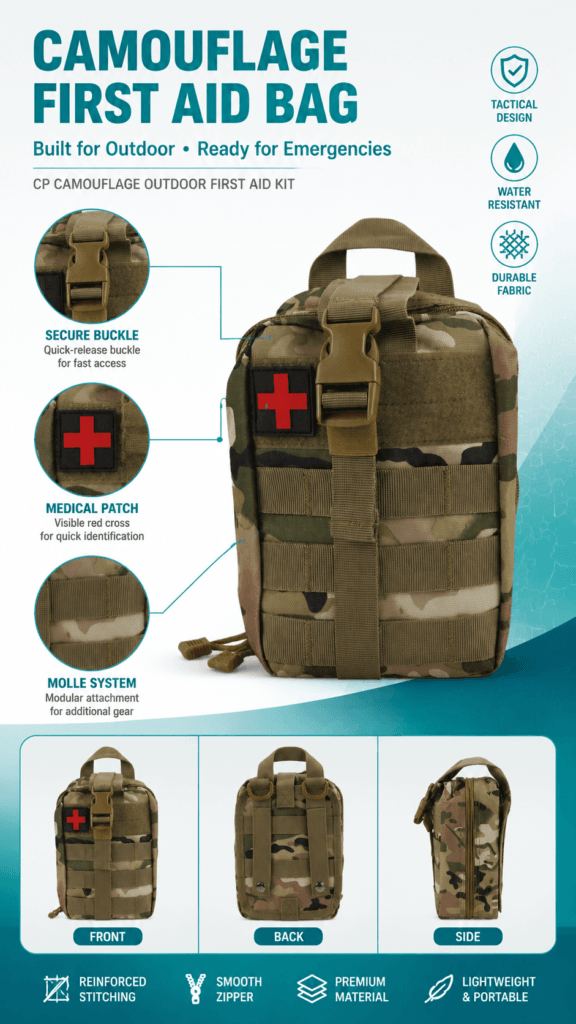 MOLLE Tactical Portable First Aid Kit detail image