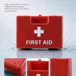 Wall-mounted first aid kit detail image
