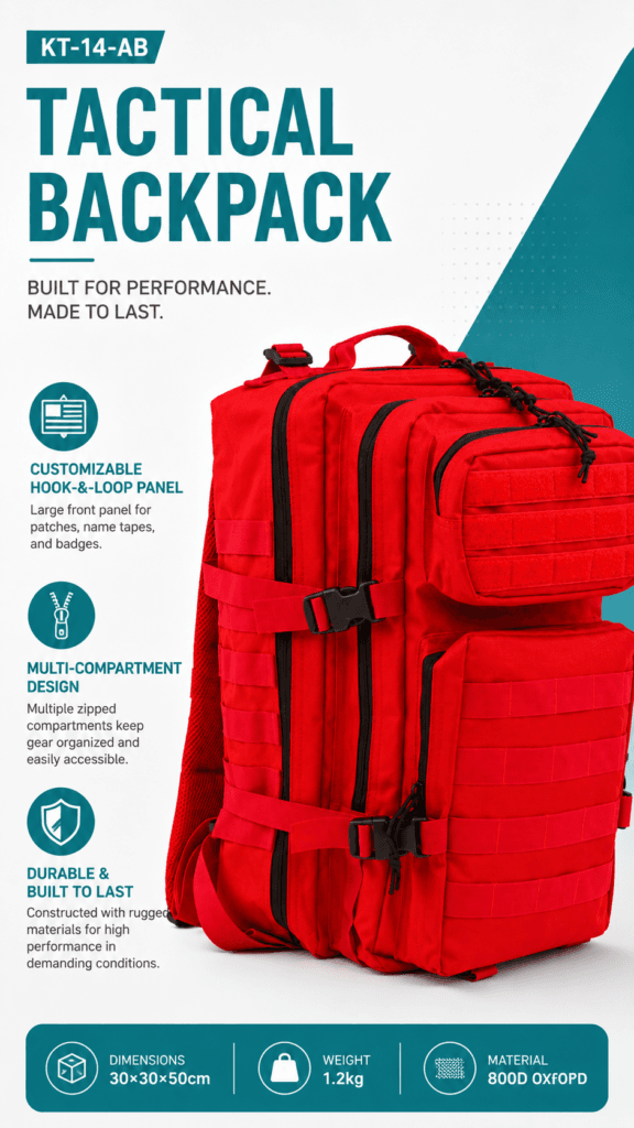 Tactical Backpack detail image