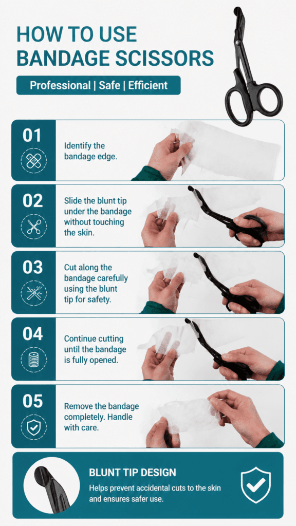 Gauze Scissors for First Aid Kits detail image